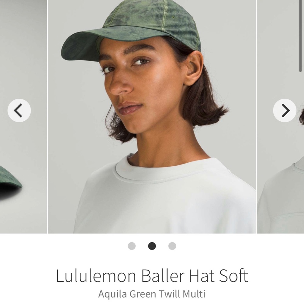 NWT Lululemon Soft Baller Hat Aquila Green Twill Multi